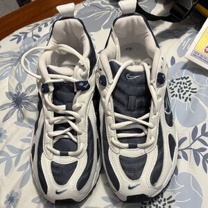 Nike White and Navy Sneakers